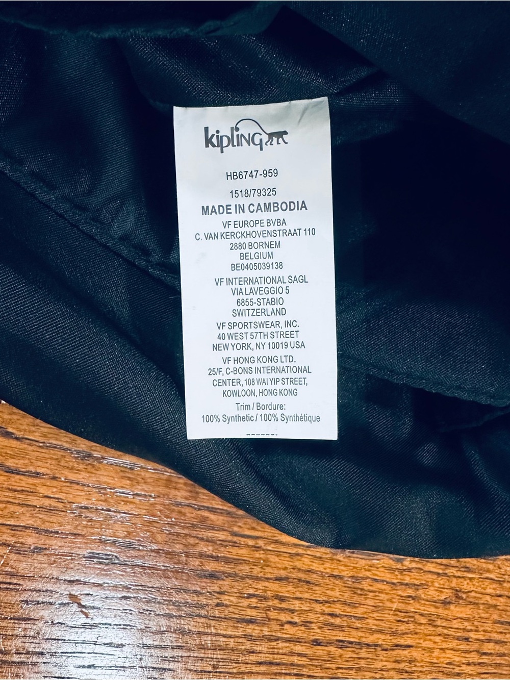 Kipling Black Camryn Laptop Personal Item Bag - Picture 14 of 14